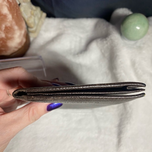 Bulgari Leather Long Wallet-Brown W/COA - Picture 7 of 12